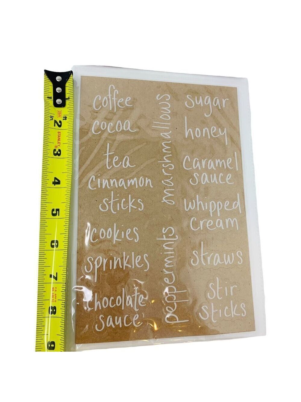White Pantry Decals Labels Container Organizing  Kitchen Food Storage Container - Picture 5 of 6